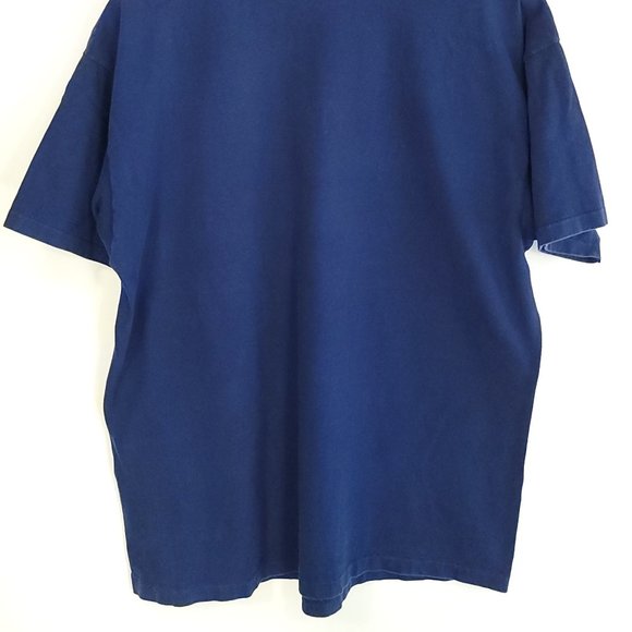 Vintage Florida Graphic T-Shirt Men's XL Navy Blue Hanes Beefy T Distressed - Picture 8 of 12